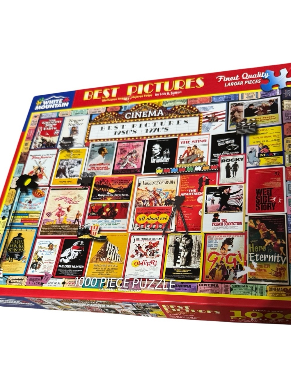 White Mountain “Best Pictures” 1000 Piece Jigsaw Puzzle Movie Posters USA
